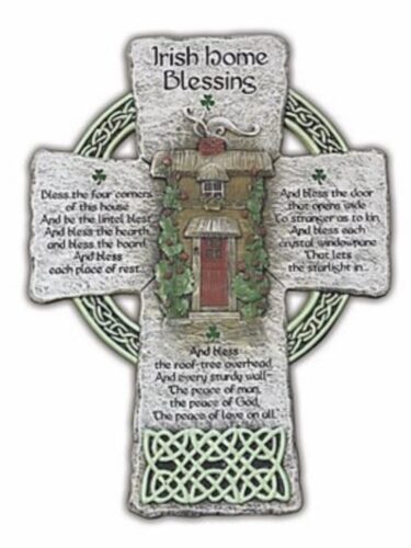 A cross with the words blessing on it.