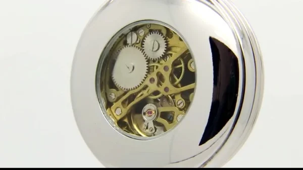 A close up of the inside of a watch