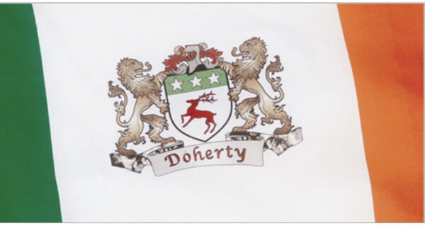 A picture of the coat of arms for doherty.