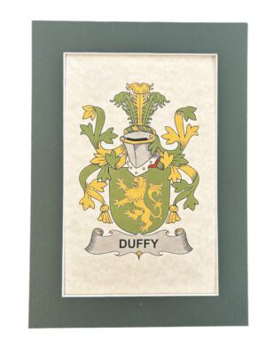 A picture of the family crest.