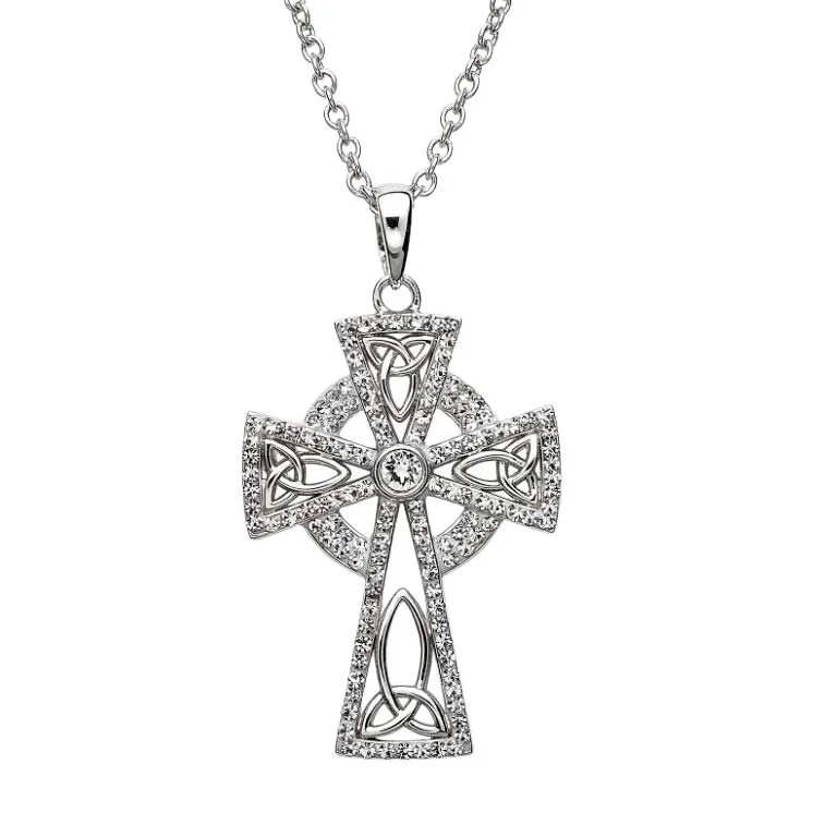 A cross with a diamond center is shown.