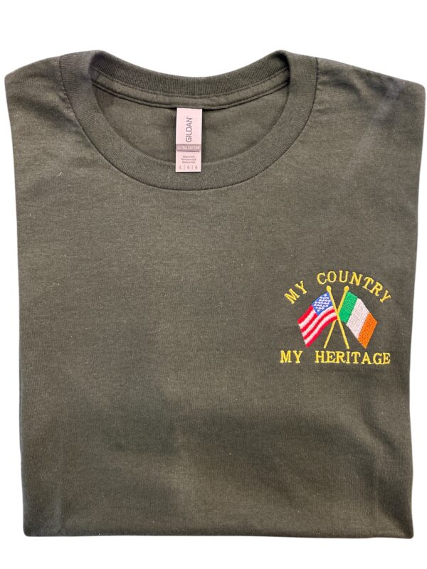 My Country My Heritage Adult Tee Shirt - Forest Green