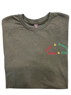 Pasta & Potatoes Adult Tee Shirt - Forest Green