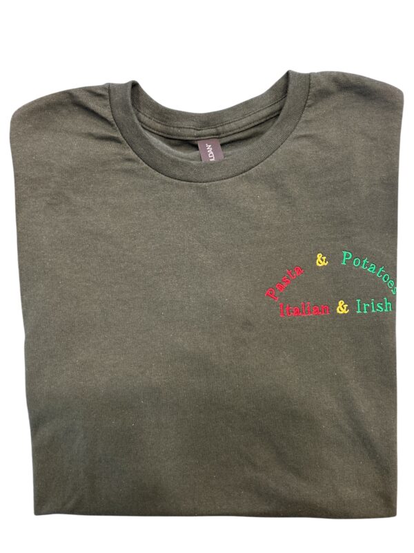 Pasta & Potatoes Adult Tee Shirt - Forest Green