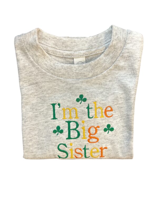 Big Sister Tee Kids Shirt - Ash Grey