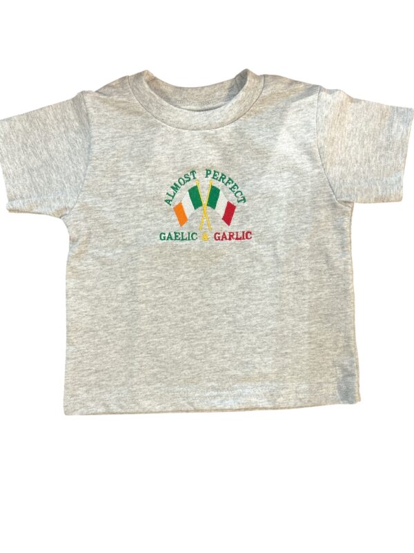 Garlic & Gaelic Tee Kids Shirt - Ash Grey