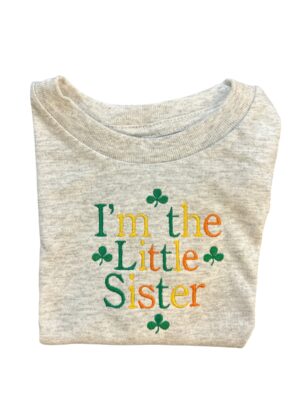 Little Sister Tee Kids Shirt - Ash Grey