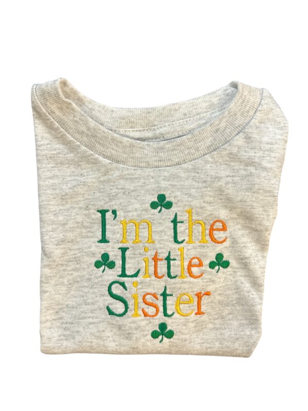 Little Sister Tee Kids Shirt - Ash Grey