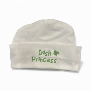 Embroidered Baby Knit Hat - Irish Princess
