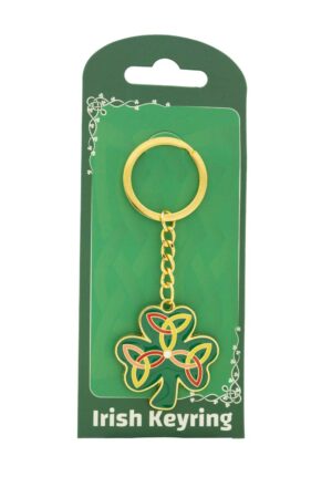 KeyChain - Trinity Knot in Shamrock