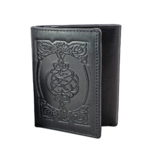 Celtic Tri-Fold Leather Wallet Black - Sean