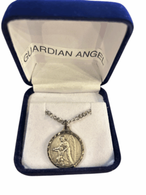 Guardian Angel French Nickel Silver Medal - Large