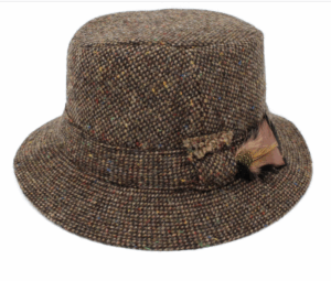 Hanna Hats Walking Hat - Brown Fleck Salt & Pepper