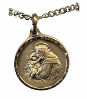 St. Anthony French Nickel Silver Medal - Large