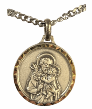 St. Joseph French Nickel Silver Medal - Large