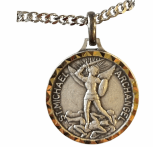 St. Michael French Nickel Silver Medal - Large