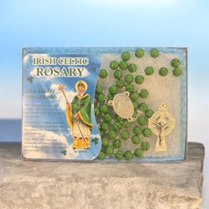 Irish Celtic Rosary Silver Tone - St Patrick