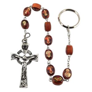 Saints of Ireland Rosary Single Decade - Key Ring