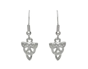 Silver Plated Celtic Knotwork Drop Earrings – SPE209