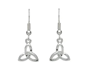 Silver Plated Trinity Knot Drop Earrings – SPE105