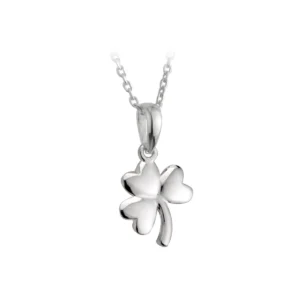 Sterling Silver Shamrock Pendant Small - S44397