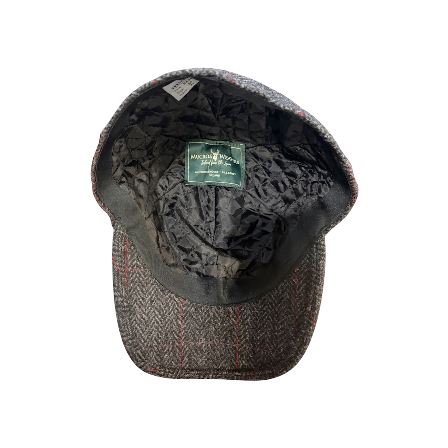 Mucros Baseball Cap - Black Herringbone 31 - Image 3