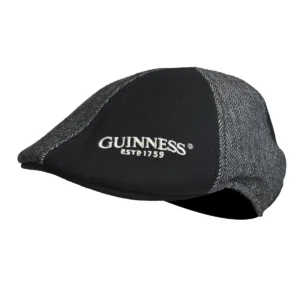 Guinness Black & Grey Paneled Wool Ivy Cap