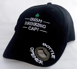 Irish Drinking Baseball Cap - Black