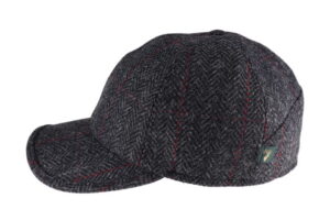 Mucros Baseball Cap - Black Herringbone 31