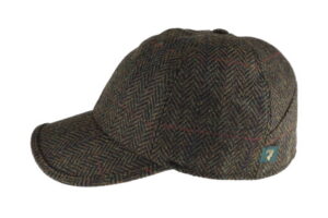 Mucros Baseball Cap -Green Herringbone 27