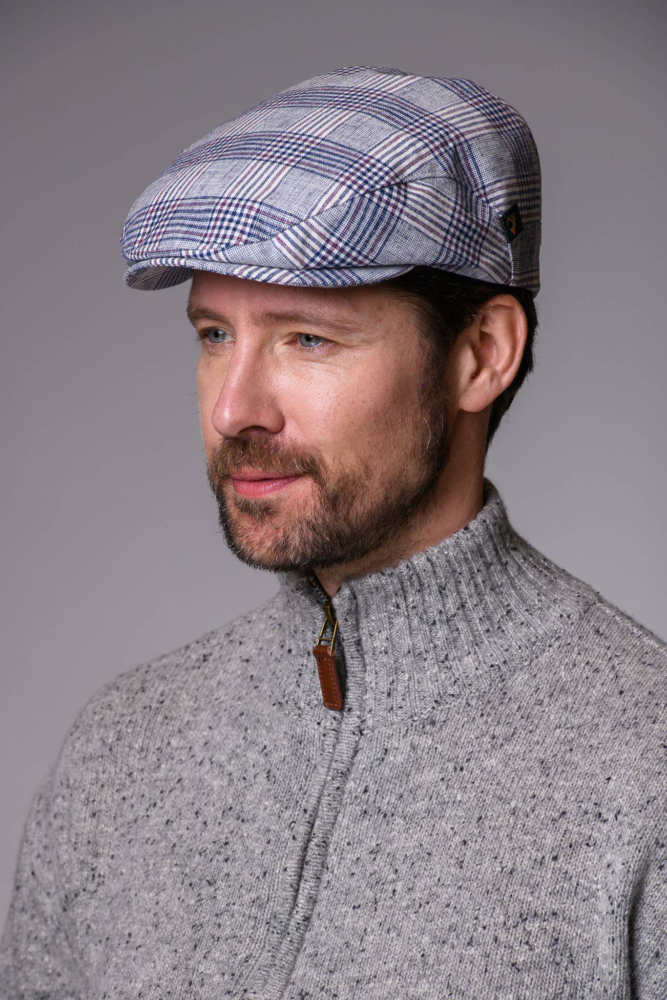 Mucros Weaver Trinity Linen Flat Cap 4 - Image 2