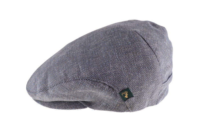 Mucros Weaver Trinity Linen Flat Cap - Grey 13