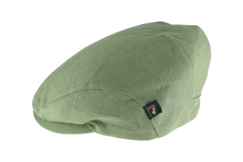 Mucros Weaver Trinity Linen Flat Cap - Light Green 20
