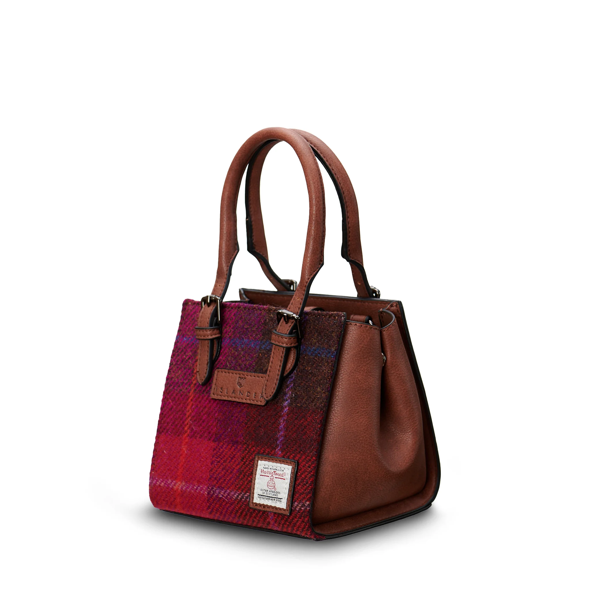 8350 Mini Caillie Tote - Fuchsia Tartan A8 - Image 2
