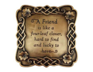 Bronze Friend Saying Wall Plaque