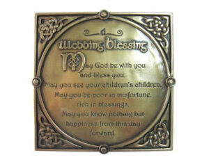 Bronze Wedding Blessing Wall Plaque