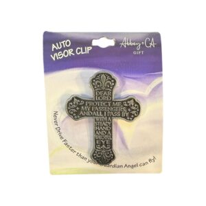 Dear Lord Protect Me Cross Visor Clip