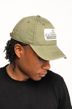 Guinness Olive Green Patch Baseball Cap