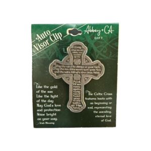 Irish Blessing Cross Visor Clip