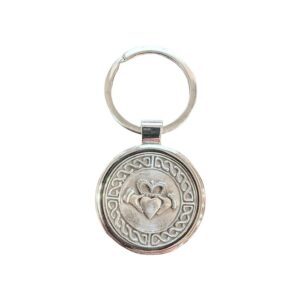 Mullingar Pewter Keychain - Claddagh