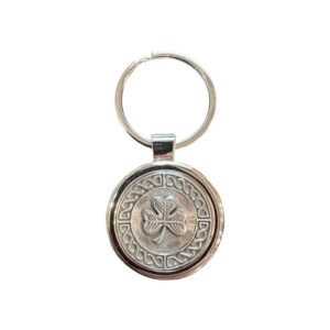 Mullingar Pewter Keychain - Shamrock