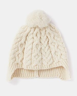 Children's Hat with Pompom and Ear Flaps - B492-367