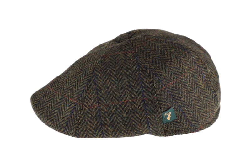 Mucros Killarney Pub Cap - Green Herringbone 27