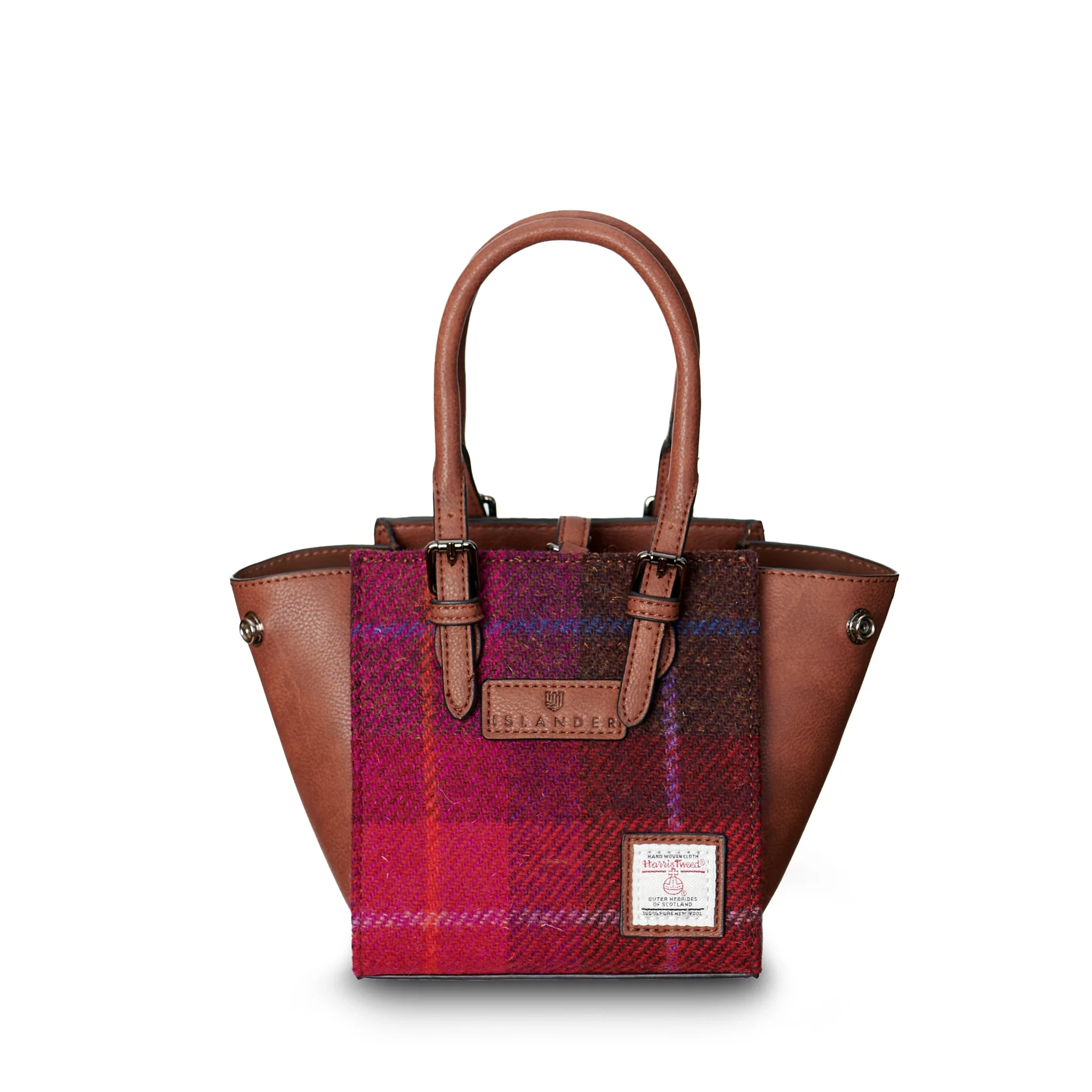 8350 Mini Caillie Tote - Fuchsia Tartan A8