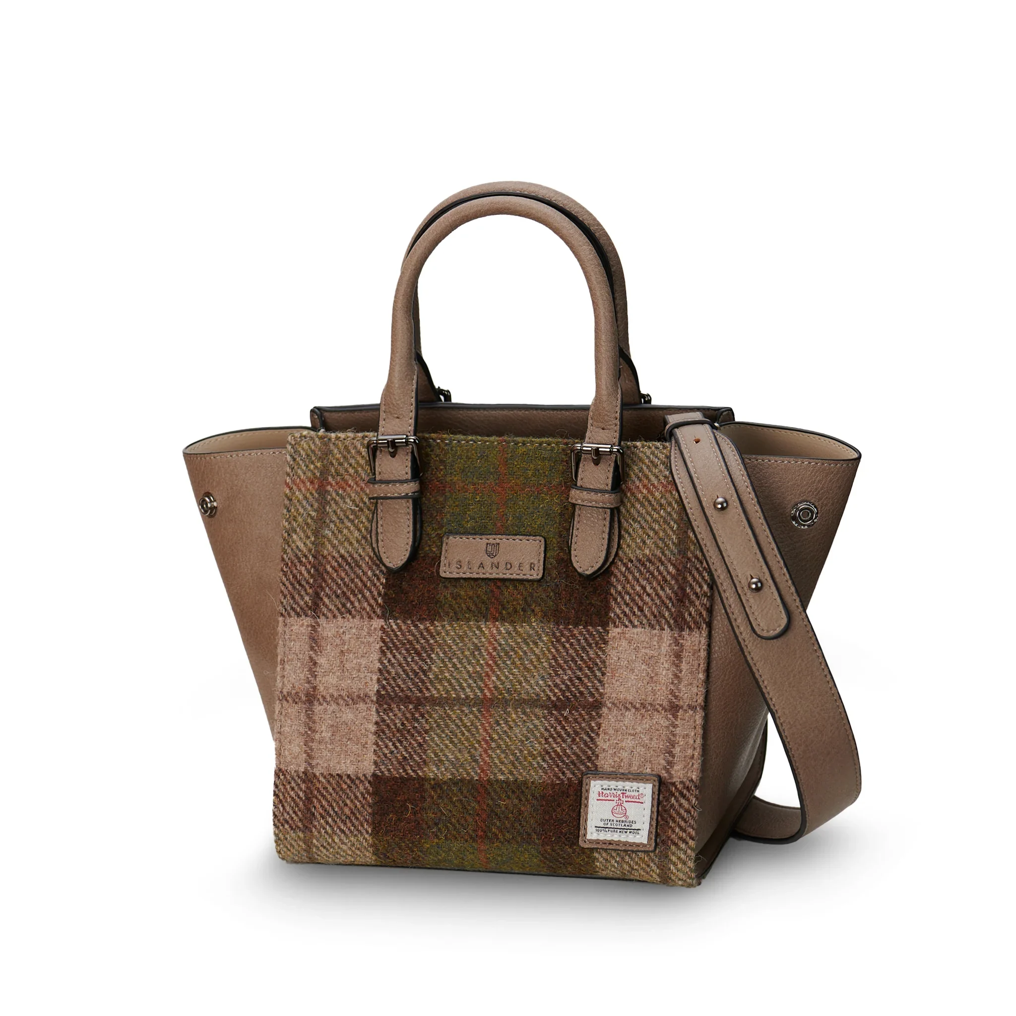 8360 Chestnut Tartan Medium Caillie Tote - A20