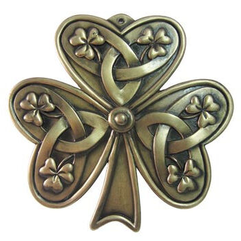 Bronze Shamrock Wall Plaque