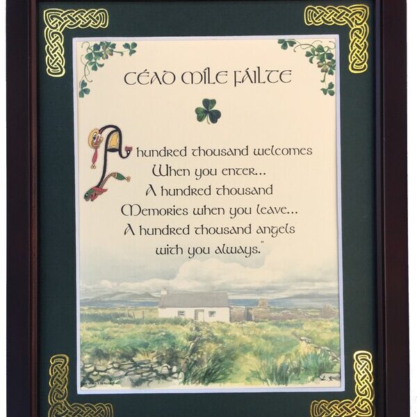 Cead Mile Failte framed