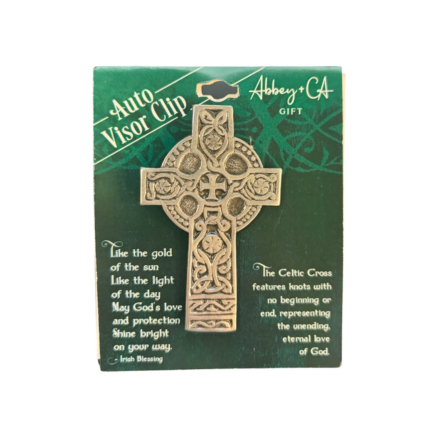 Celtic Cross Cross Visor Clip - Large