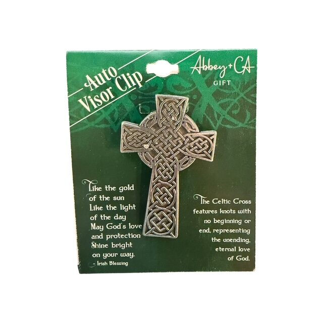 Celtic Cross Cross Visor Clip - Medium
