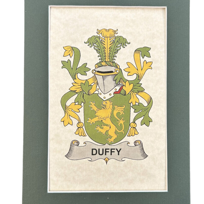 A picture of the family crest.